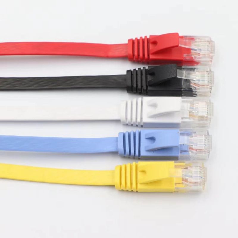 ETL DELTA UL Cat5e Cat6 Rj45 フラット ケーブル Rohs 35M イーサネット ネットワーク ケーブル