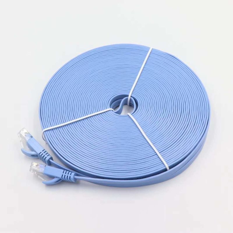 ETL DELTA UL Cat5e Cat6 Rj45 フラット ケーブル Rohs 35M イーサネット ネットワーク ケーブル