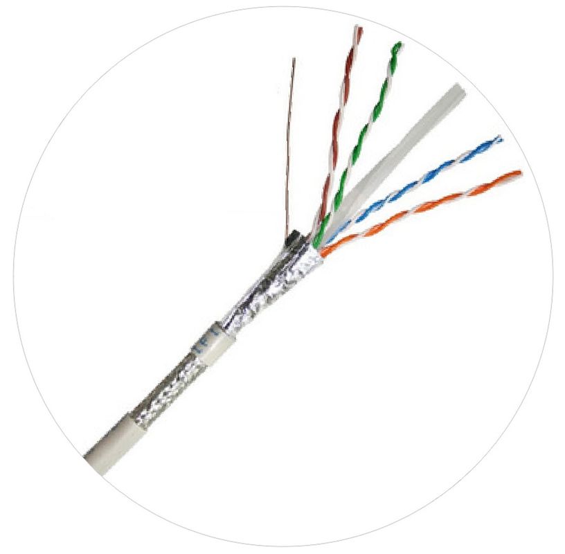 0.57mm ネットワークのパッチ・コードの猫 6 は 4 組のケーブル 250Mhz 1000ft 24awg をねじりました