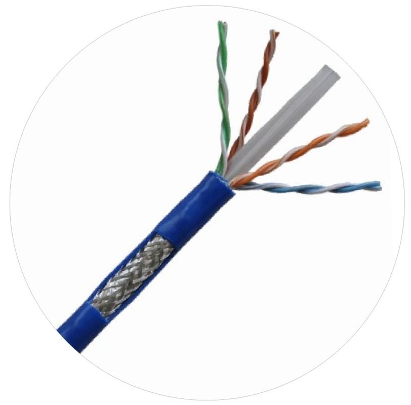 0.57mm ネットワークのパッチ・コードの猫 6 は 4 組のケーブル 250Mhz 1000ft 24awg をねじりました