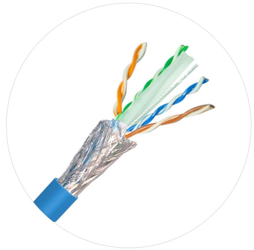 0.57mm ネットワークのパッチ・コードの猫 6 は 4 組のケーブル 250Mhz 1000ft 24awg をねじりました