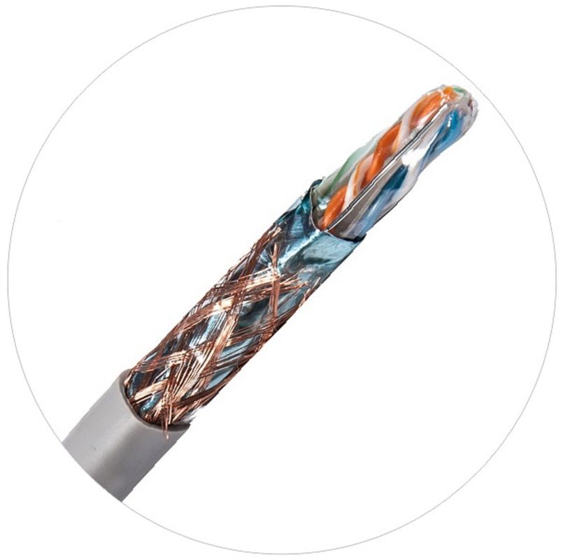 0.57mm ネットワークのパッチ・コードの猫 6 は 4 組のケーブル 250Mhz 1000ft 24awg をねじりました