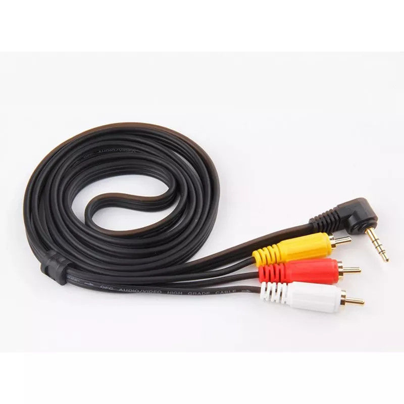 TV DVD RCA のための 3.5 MM ジャック オーディオ ビデオ ケーブルへの銅 RCA