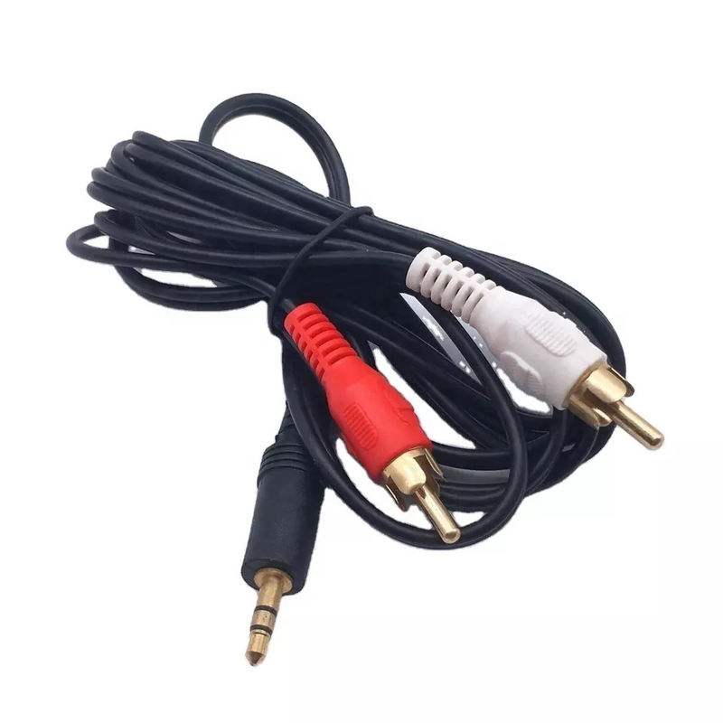 TV DVD RCA のための 3.5 MM ジャック オーディオ ビデオ ケーブルへの銅 RCA