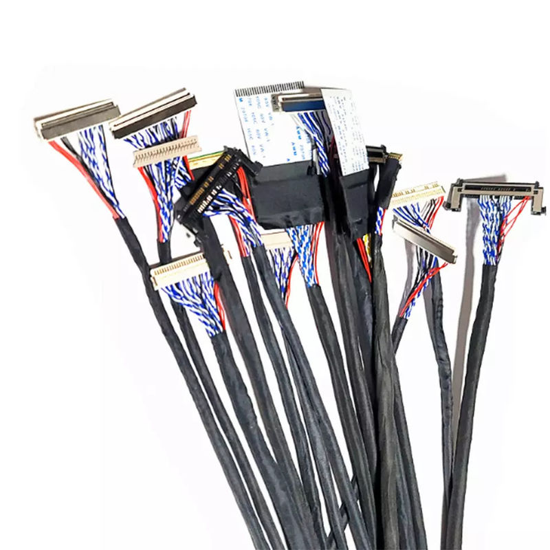 OEM ODM ROHS 0.4mm ピッチ LVDS ケーブル 30 ピン 40 ピン 50 ピン