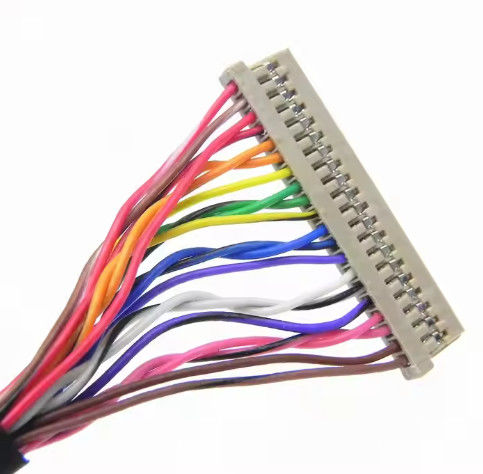 DF13-30DS-1.25C から DF14-20S-1.25C Lcd パネル 20pin 30pin 40pin 50pin 60pin 向けカスタムLvdsケーブルアセンブリ