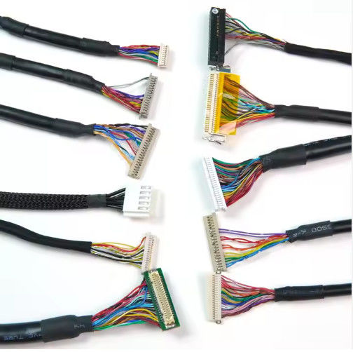 DF13-30DS-1.25C から DF14-20S-1.25C Lcd パネル 20pin 30pin 40pin 50pin 60pin 向けカスタムLvdsケーブルアセンブリ