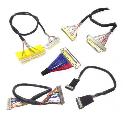 DF13-30DS-1.25C から DF14-20S-1.25C Lcd パネル 20pin 30pin 40pin 50pin 60pin 向けカスタムLvdsケーブルアセンブリ