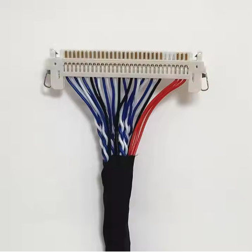 100% テスト 1.25mm 2.0mm ピッチ 20 30 40ピン接続器 LVDS シールドワイヤ LCDディスプレイケーブル組