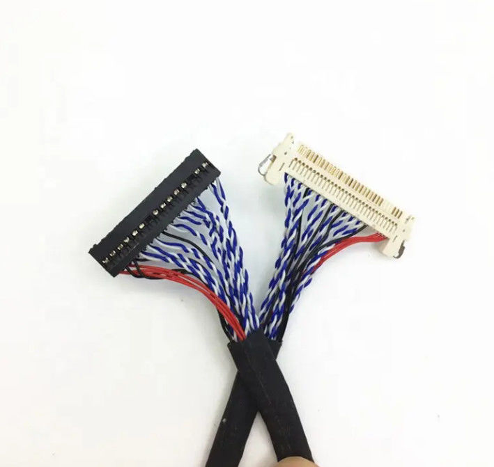 1.25mm2.0mmピッチ20 30 40ピンコネクタLVDSシールドワイヤLCDディスプレイケーブル組