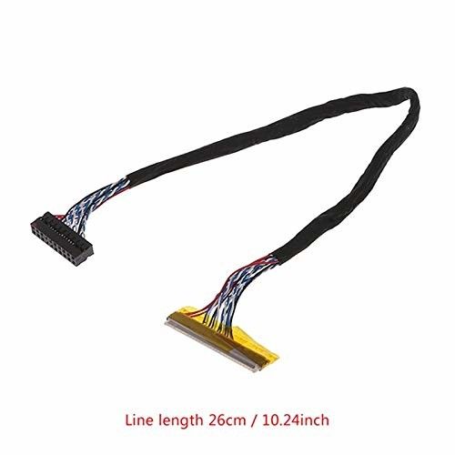 黒色LVDSケーブル AWG26-28 ワイヤーゲージ 105C 性能のための名値温度