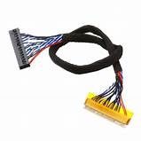 LVDS 黒色低電圧ディスプレイシリアルケーブル 銅導体材料と105C定温