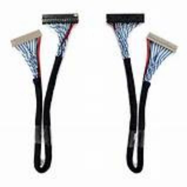 黒色LVDSケーブル 介電強度 ≥1000V/min 銅導体材料