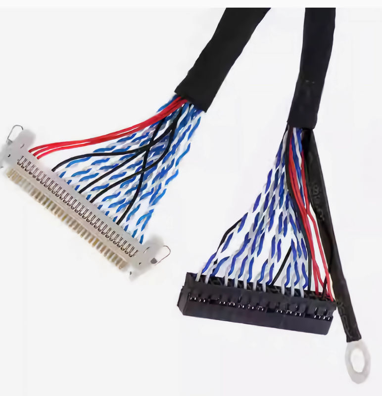 105C 黒色LVDSケーブル AWG26-28ワイヤーゲーマーとUL VW-1炎症性