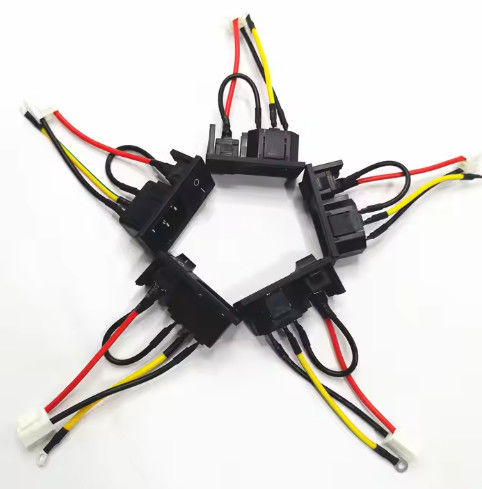 炎阻害電線 ハーネス 2ピン-16ピン UL 1007 22awg 黒いワイヤー カラー
