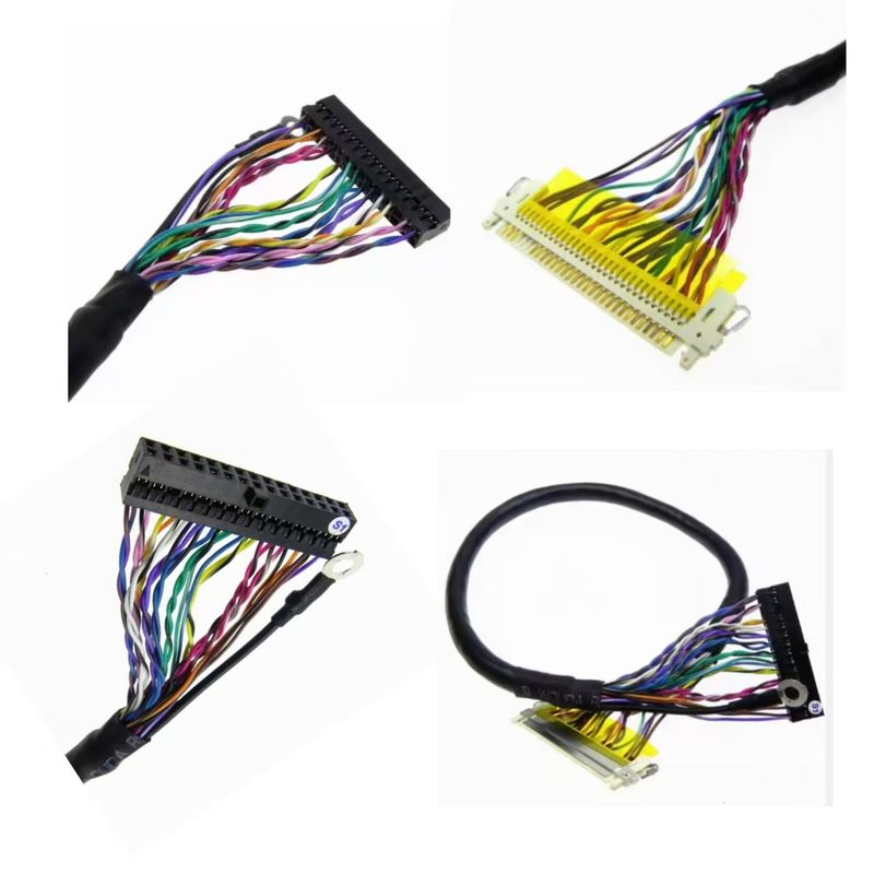 Lvds ハーネス 30ピン接続ケーブルジャケット UL VW-1ケーブル組立製造