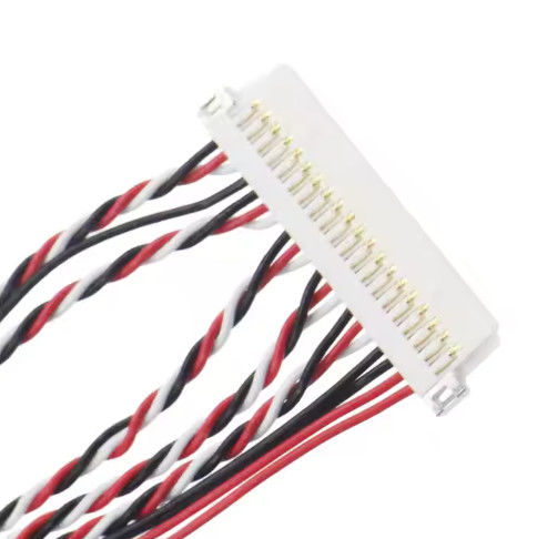 LVDS ハーネス 柔軟なケーブル組成 UL VW-1 レーティングと 1.0A-2.5A 電流の製造