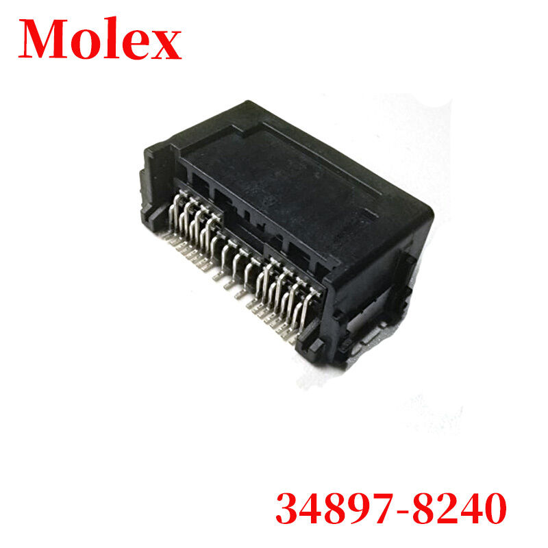 MOLEX 34897-8240 Mini50シリーズ 24回路 デュアルロウ ライトアングル SMT ワイヤー対基板コネクタ 純正