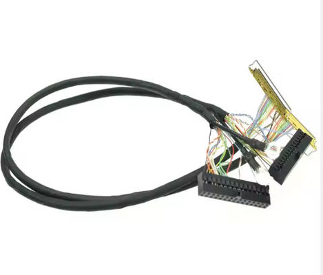 7インチLCDディスプレイ用のカスタムIPEX-20445-050E 50ピンマイクロコアックスLVDSケーブル