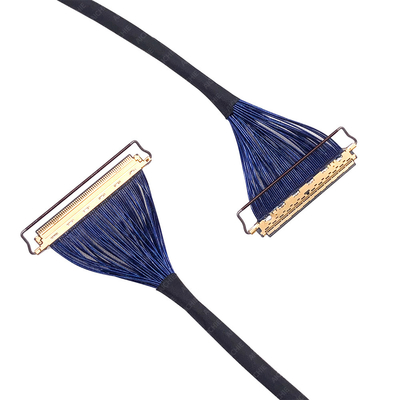 銀塗装ロック付きLEDディスプレイのための超細質コアシアルLvdsハーネス,信頼できるワイヤハーネスメーカー