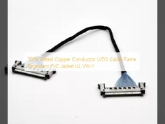 300V 定位銅導体 LVDSケーブル 炎阻害性 PVC ジャケット UL VW-1