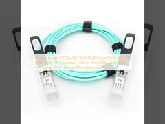 カスタム長100GBASE-FR QSFP28 シングル QSFP-40G-FR QSFP-100G-FR-S ラムダ1310nm 2km DOM 光ファイバトランシーバ ワイヤハーネスメーカー
