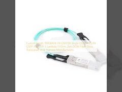 カスタム長100GBASE-FR QSFP28 シングル QSFP-40G-FR QSFP-100G-FR-S ラムダ1310nm 2km DOM 光ファイバトランシーバ ワイヤハーネスメーカー