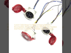 医療用画像診断装置向けカスタムケーブル設計 | 生体適合性、EMIシールドケーブル、高屈曲性絶縁体、精密コネクタによる信頼性の高いデータ伝送